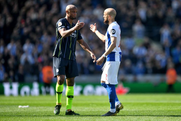 Vincent Kompany í leikslok.