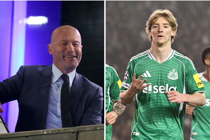 Alan Shearer hefur eflaust verið ánægður með fernuna hjá Anthony Gordon í gær. Mögulega er hann samt smá pirraður að sjá markamet sitt falla.