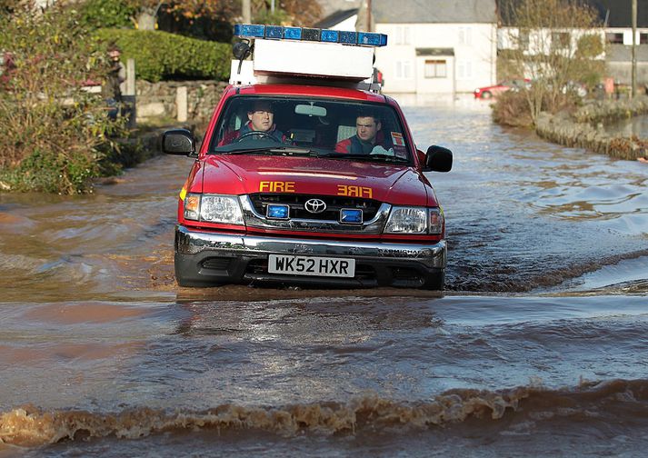 Í kringum fimmtíu eignir urðu fyrir tjóni.
