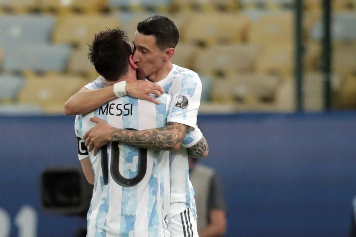 Lionel Messi og Ángel Di María er vel til vina.