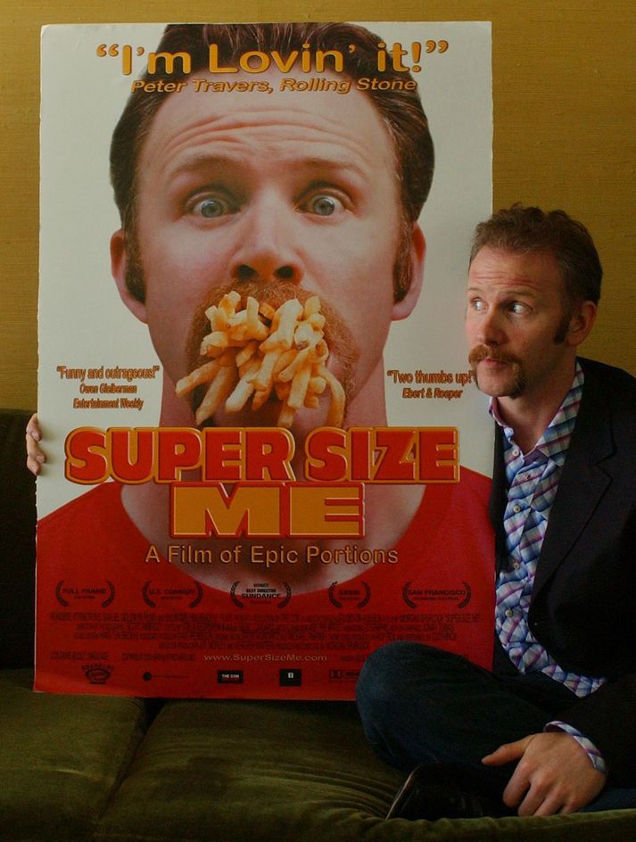 Morgan Spurlock við kynningu á myndinni á sínum tíma.