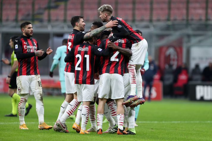 AC Milan er áfram í öðru sæti ítölsku deildarinnar.