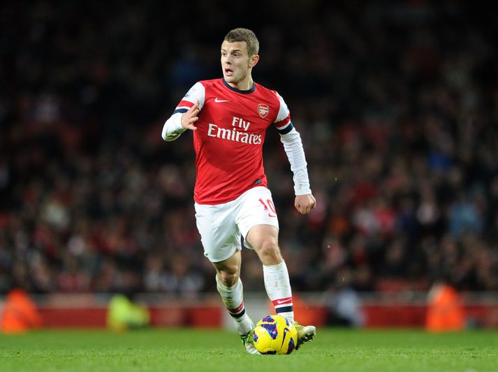 Wilshere í leik með Arsenal fyrir skemmstu