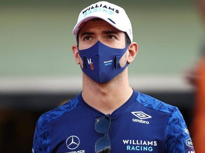 Nicholas Latifi vissi í hvað stefndi á samfélagsmiðlum þegar kappakstrinum í Abu Dhabi lauk.