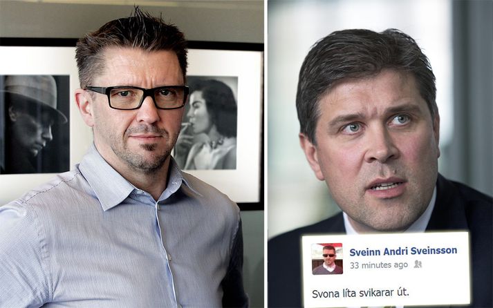 Sveinn Andri vandar fjármálaráðherra ekki kveðjurnar