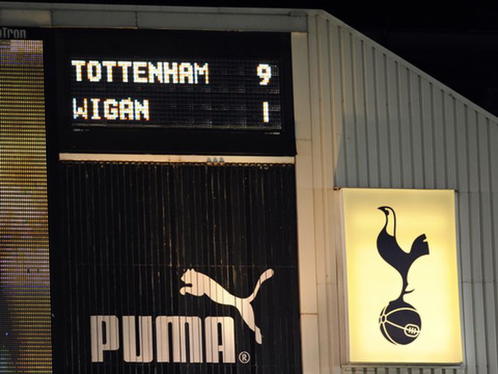Markataflan laug ekki á White Hart Lane í gær.