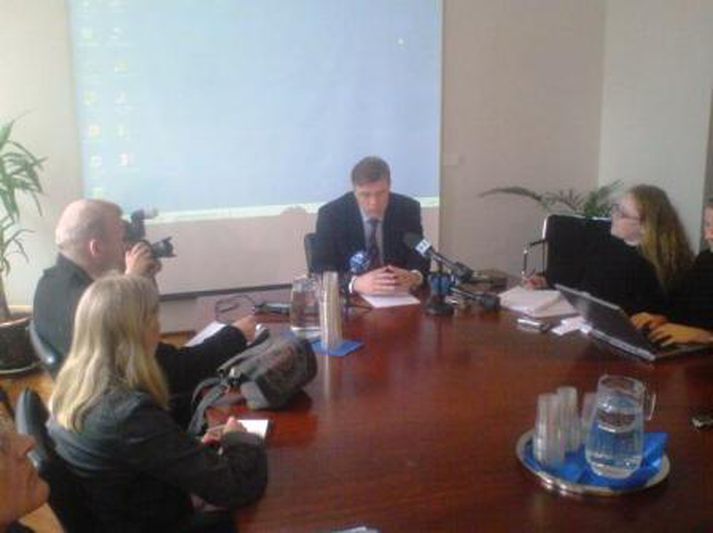 Frá fundinum fyrr í dag.