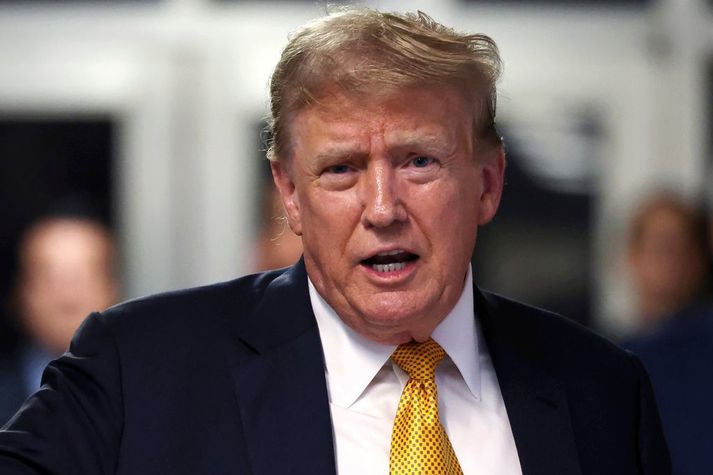 Donald Trump sakaði Joe Biden ranglega um að gefa út skotleyfi á sig í vikunni.