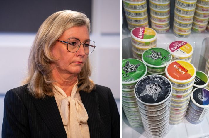 Alma Möller vill hafa nikótínpúða bragðlausa og í ljótum umbúðum.
