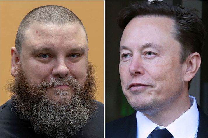 Haraldur Þorleifsson og Elon Musk áttu nýlega í ritdeilum á Twitter.