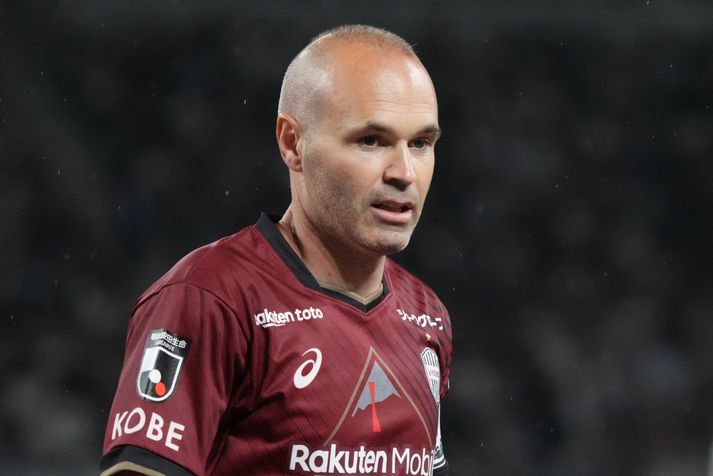 Andres Iniesta í leik með japanska félaginu Vissel Kobe.