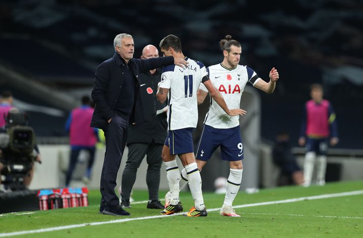 José Mourino setti Gareth Bale inn á sem varamann á 70. mínútu gegn Brighton. Þremur mínútum síðar skoraði hann sigurmark Tottenham.