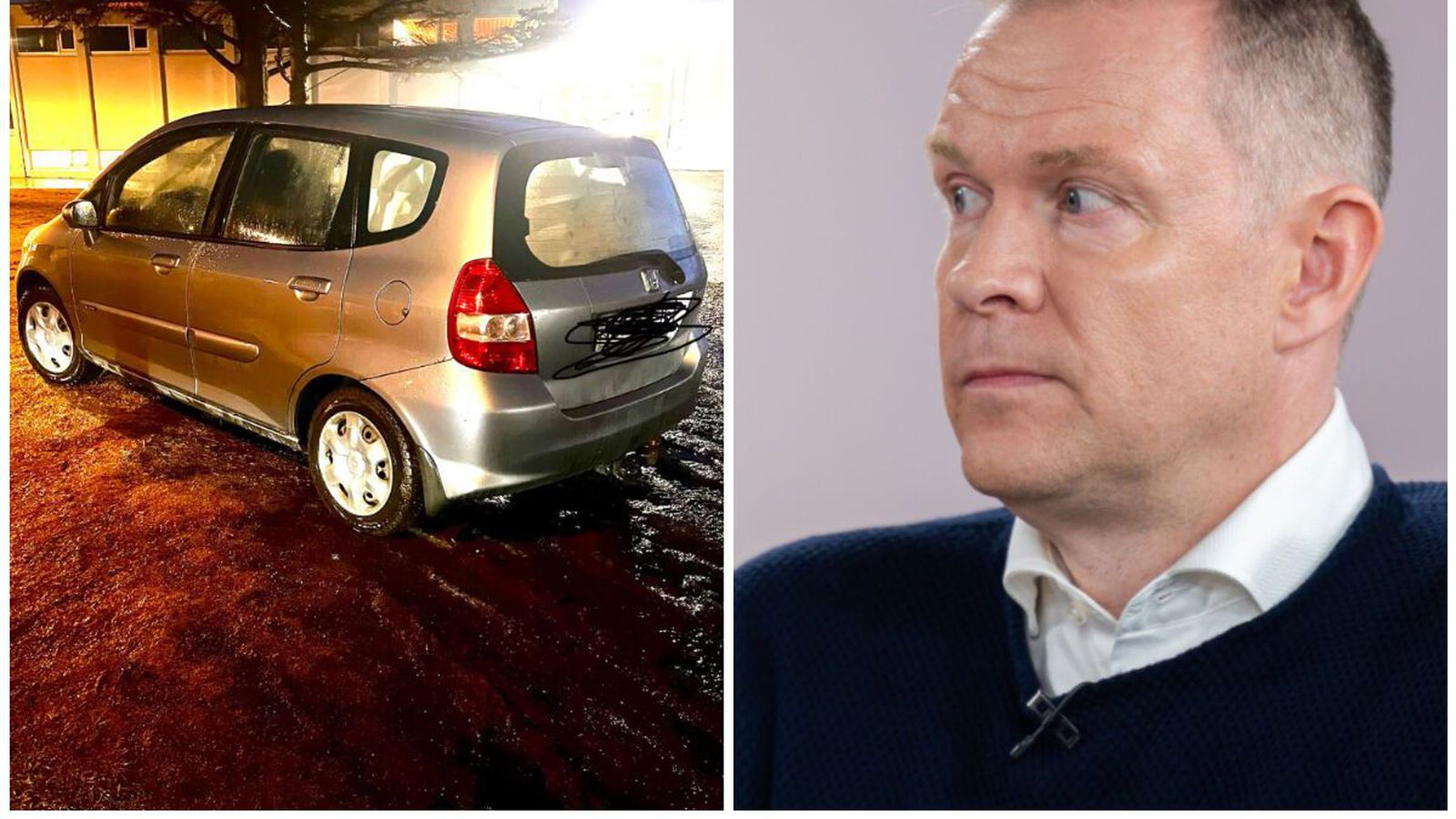 Bílar bíta grasið við bakka Vestur­bæjar­laugar