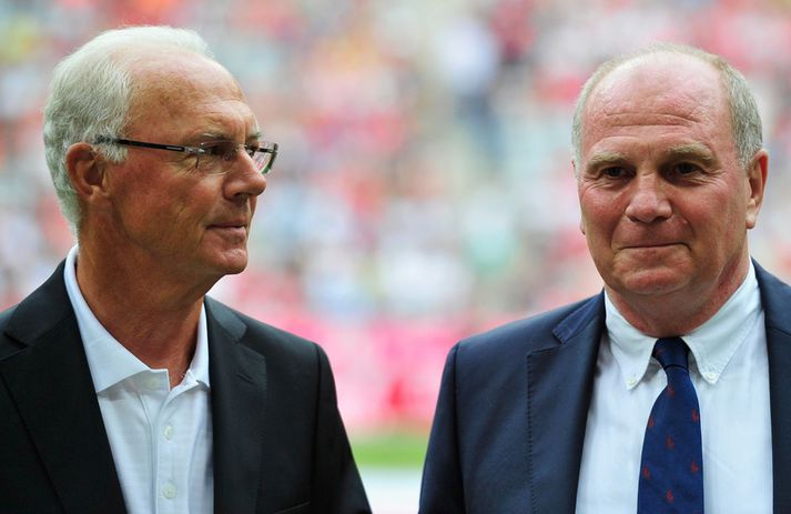 Franz Beckenbauer og Uli Höness (til hægri).