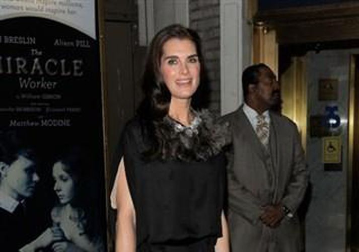 Brooke Shields var í Kaupmannahöfn í síðustu viku. Mynd/ AFP.