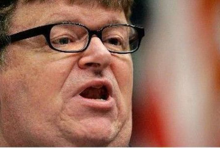 Michael Moore hefur húmorinn á réttum stað.