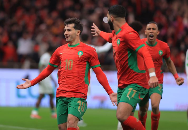 Brahim Diaz hefur átt frábæra Afríkukeppni og er búinn að skora í öllum fjórum leikjum Marokkó á mótinu.