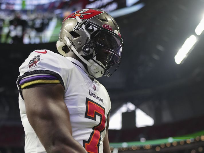 Leonard Fournette er án samnings en hefur verið á mála hjá Tampa Bay Buccaneers síðustu þrjú tímabilin.