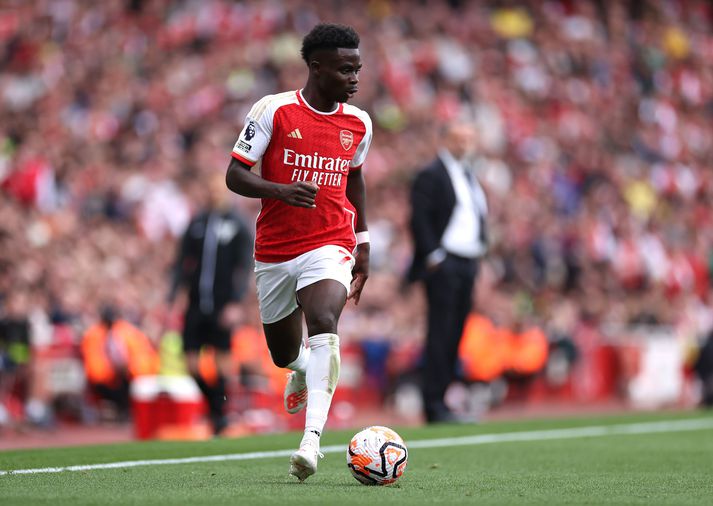 Bukayo Saka skoraði í Norður-Lundúnaslagnum sem endaði með 2-2 jafntefli.