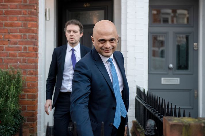 Sajid Javid sagði af sér sem fjár­mála­ráð­herra í fyrra en snýr ný aftur í hlut­verki heil­brigðis­ráð­herra.