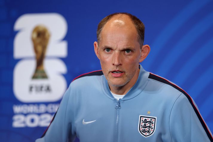 Tomas Tuchel svaraði fyrir sig eftir tap Englands gegn Argentínu á blaðamannafundi í gærkvöldi í Miami. 