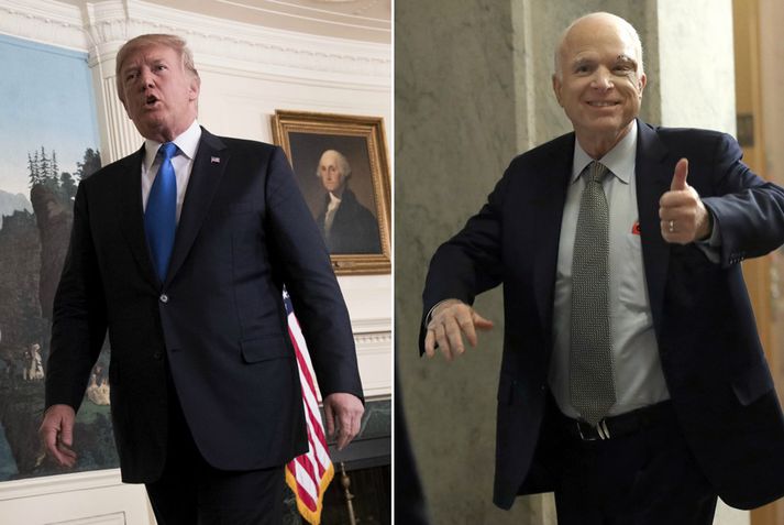 Donald Trump og John McCain.