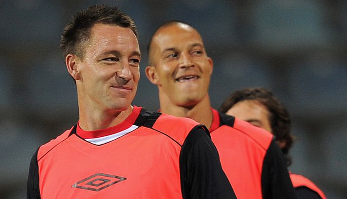 John Terry á æfingu enska landsliðsins.