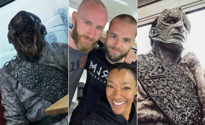 Nokkrar af myndunum sem Jón Viðar tók. Á myndinni í miðjunni má sjá Sonequa Martin-Green, aðalleikkonu Star Trek Discovery.