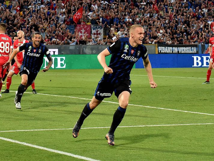 Hjörtur Hermannsson og félagar unnu góðan sigur á Sampdoria í dag.