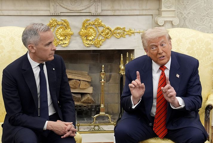 Nýr forsætisráðherra Kanada, Mark Carney, hélt á fund Donalds Trump Bandaríkjaforseta.
