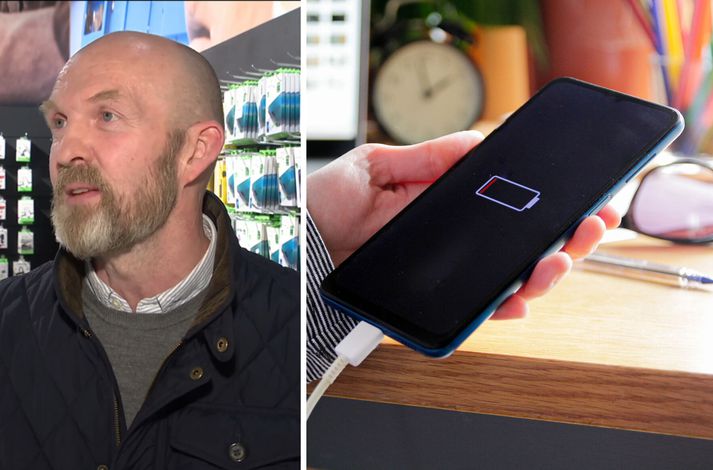 Halldór mælir ekki með að hlaða símann yfir nóttina.