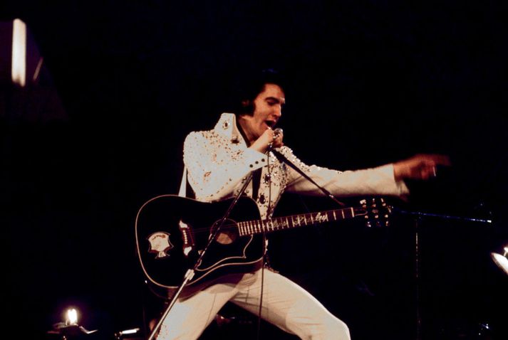 Elvis Presley lést þann 16. ágúst árið 1977.