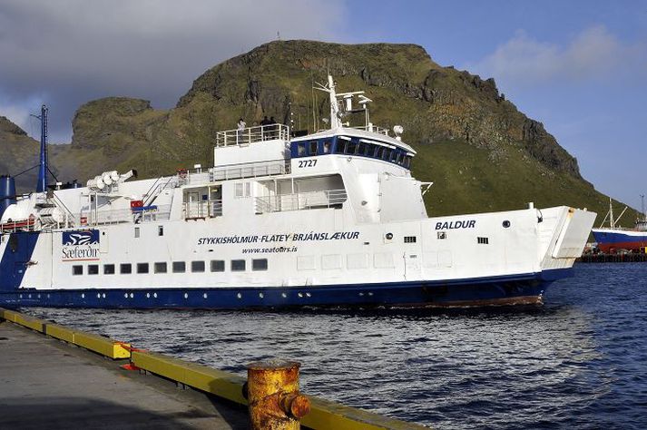 Breiðafjarðarferjan Baldur sinnir siglingum milli lands og Eyja þessa dagana.Fréttablaðið/Óskar P. Friðriksson