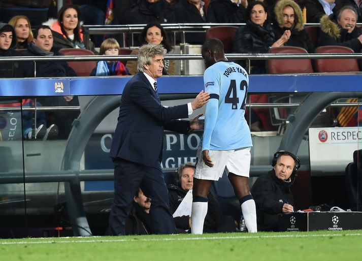 Yaya og Pellegrini í eldlínunni.