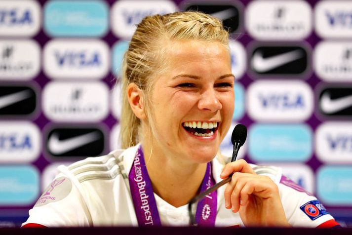 Ada Hegerberg er mikil markadrottning en var búin að bíða mjög lengi eftir að skora mark fyrir Olympique Lyon.