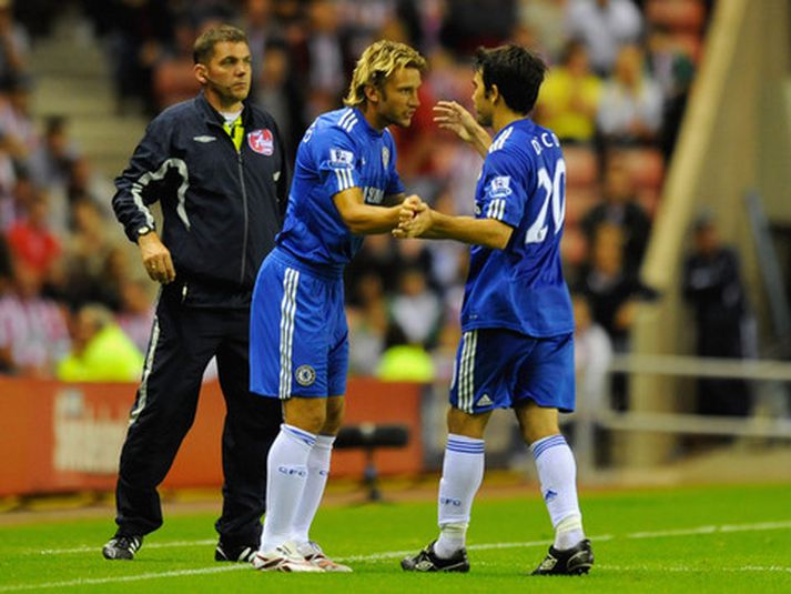 Andryi Shevchenko kom inn á sem varamaður á móti Sunderland.