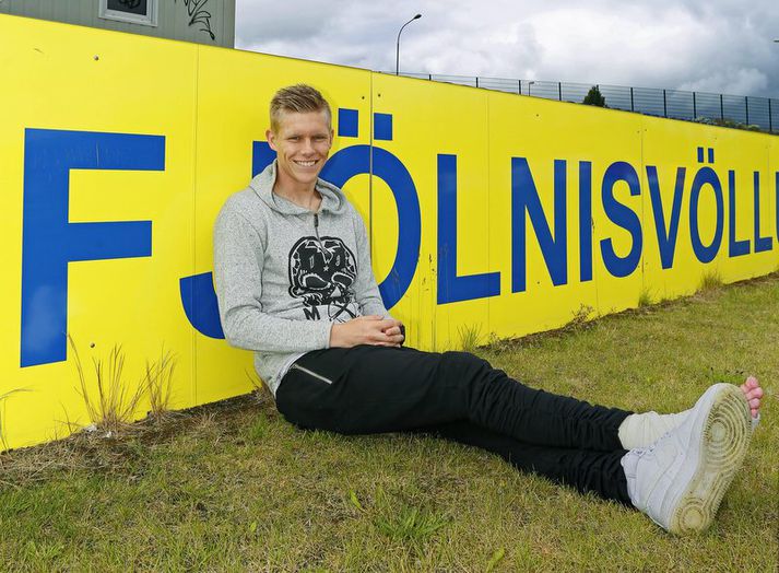 Aron á sínum gamla heimavelli í Grafarvogi.