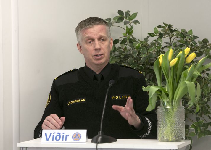Víðir Reynisson, szef policji z wydziału ochrony cywilnej