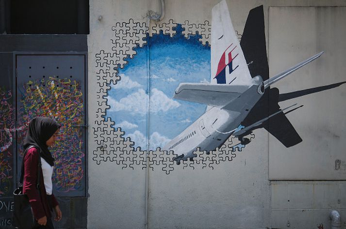 Minnisvarði um flug MH370 í Kuala Lumpur í Malasíu