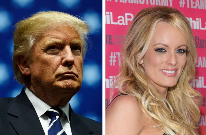 Donald Trump og Stormy Daniels.