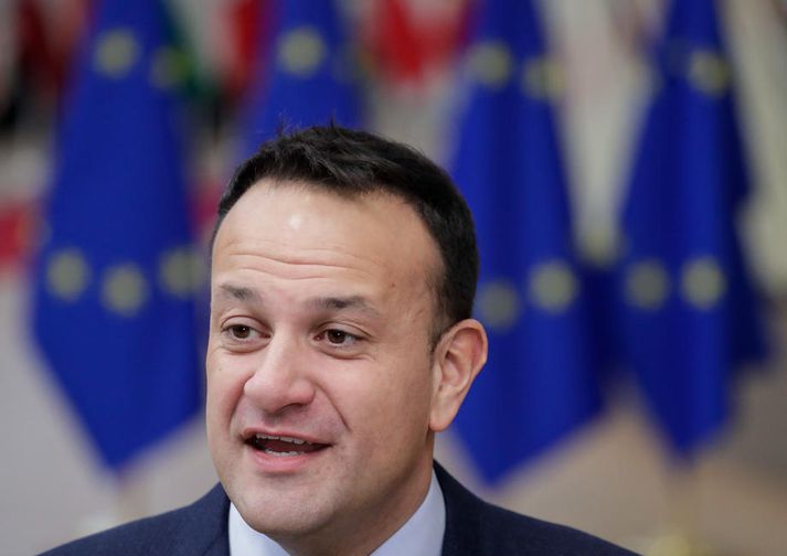 Varadkar hreykti sér af afrekum í embætti í dag. Hann ætlar að boða til kosninga í byrjun febrúar.