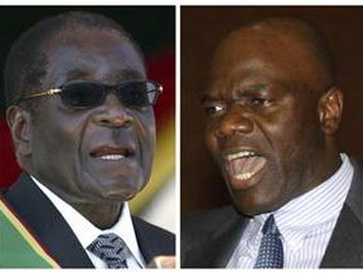 Robert Mugabe og Arthur Mutambara.