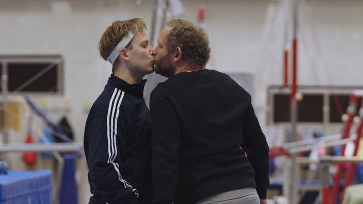 Sigurður og Sveppi voru flottir aftur á bak. 