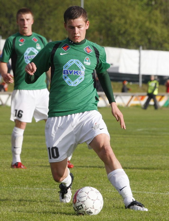 Alfreð Finnbogason var á skotskónum fyrir Blika í kvöld.