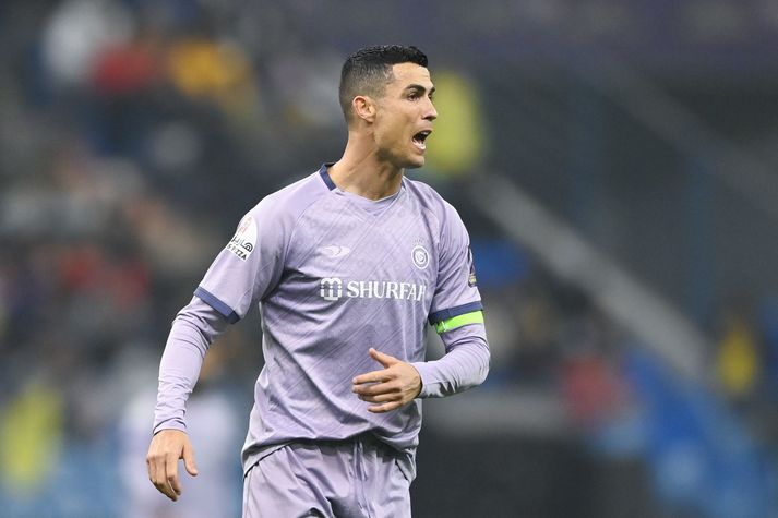 Cristiano Ronaldo skoraði sitt fyrsta deildarmark fyrir Al-Nassr í dag.