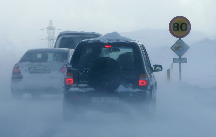 Versnandi veðri er spáð þegar kemur fram á daginn, einkum sunnanlands.