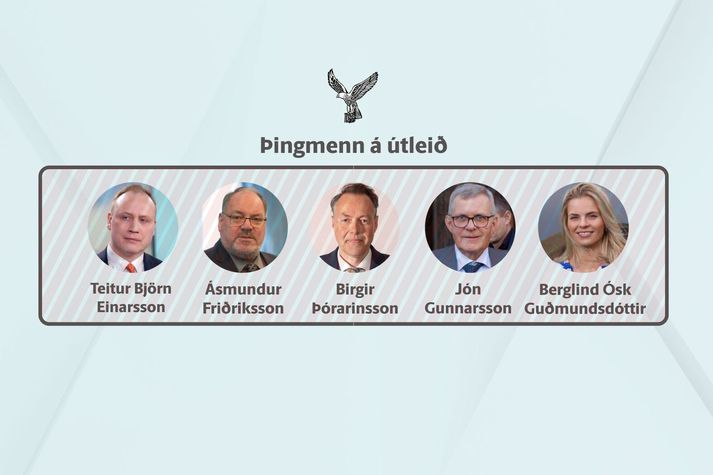Fimm þingmenn Sjálfstæðisflokksins eru á útleið eftir fundi kjördæmaráða í dag.