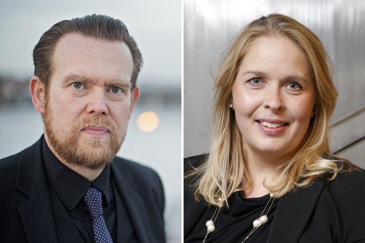 S. Björn Blöndal, formaður borgarráðs, og Sveinbjörg Birna Sveinbjörnsdóttir, borgarfulltrúi Framsóknar og flugvallarvina.