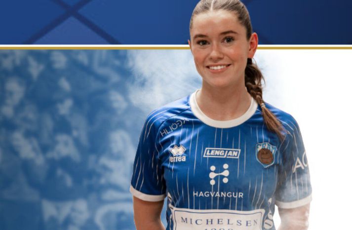 Hildur var að vonum sátt eftir leikinn.