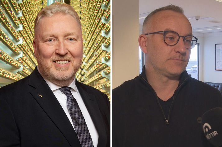 Orri, til vinstri, dembir sér af fullum krafti í bæjarmálin í Hafnarfirði og Kári hleypur í skarðið fyrir hann hjá Algalífi.